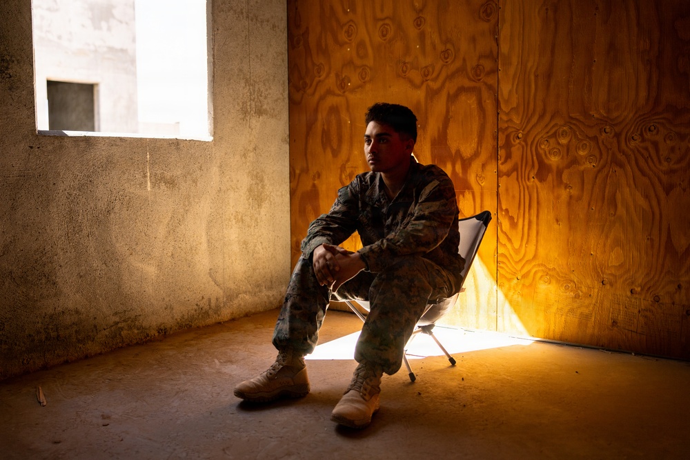 U.S. Navy Lt. Peter St.George holds religious services during AFX