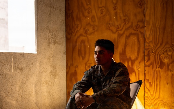U.S. Navy Lt. Peter St.George holds religious services during AFX