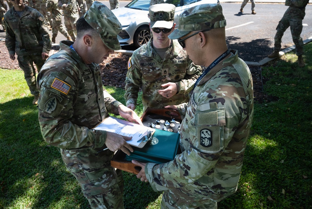 94th Army Air and Missile Defense Soldiers receive awards for the 2026 Best Squad Competition