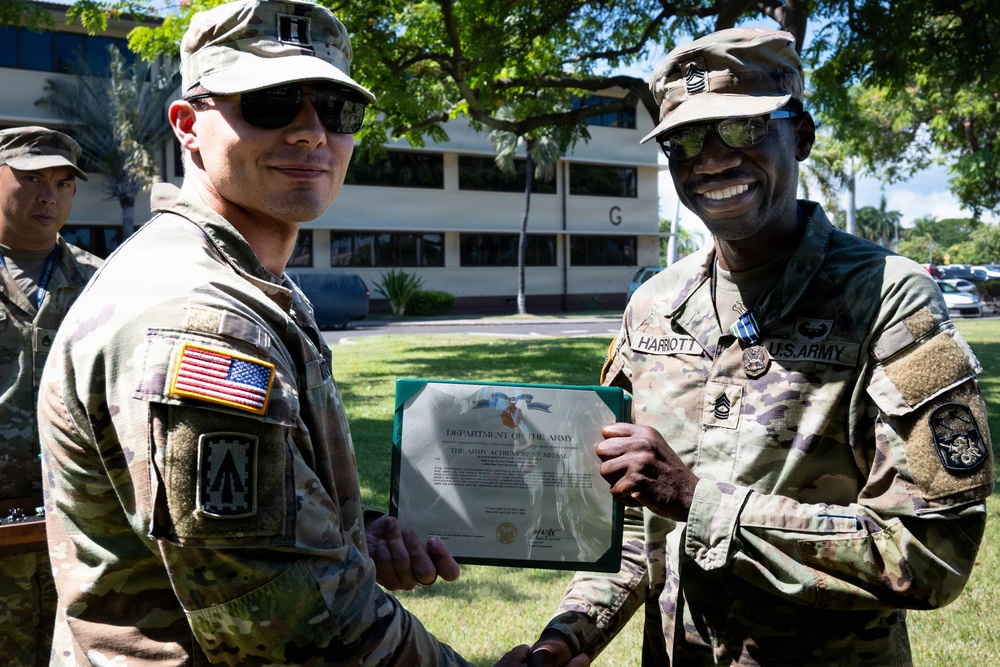 94th Army Air and Missile Defense Soldiers receive awards for the 2026 Best Squad Competition