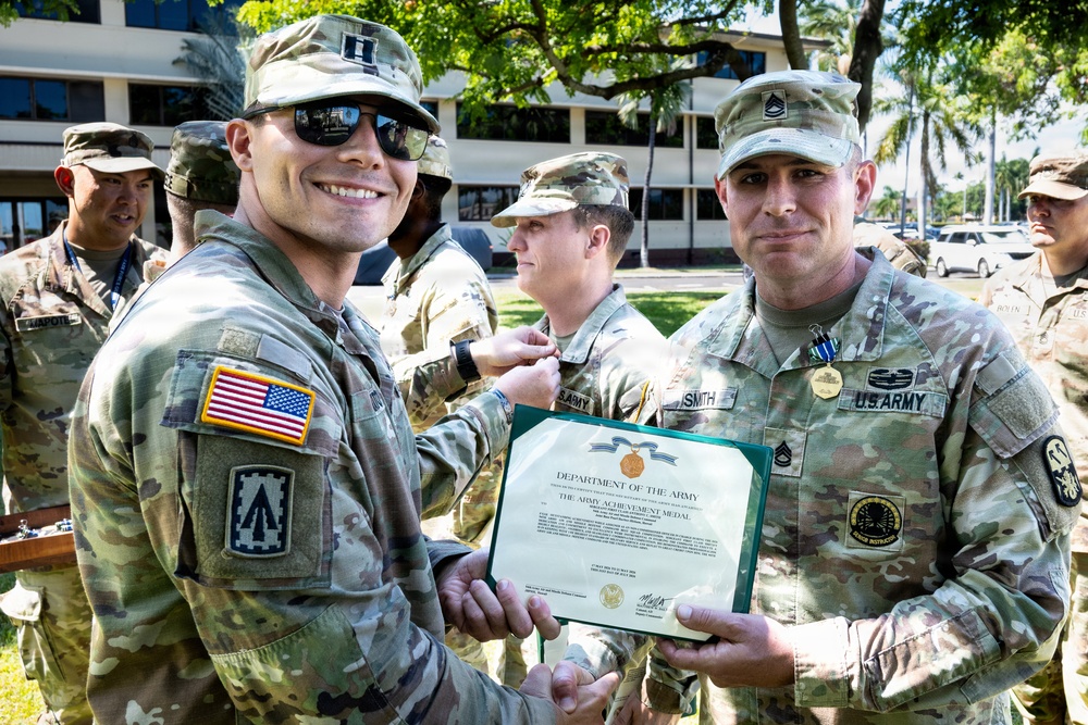 94th Army Air and Missile Defense Soldiers receive awards for the 2026 Best Squad Competition