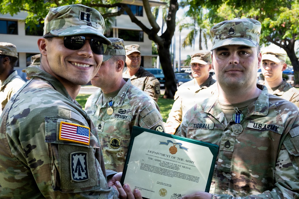 94th Army Air and Missile Defense Soldiers receive awards for the 2026 Best Squad Competition