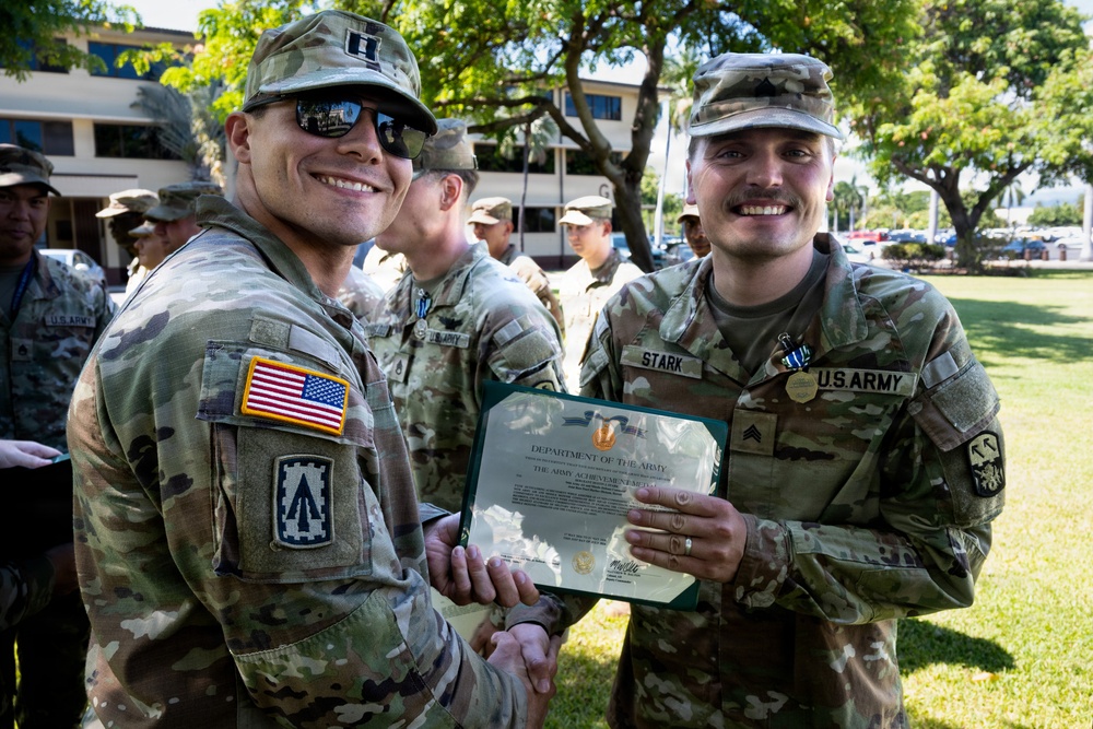 94th Army Air and Missile Defense Soldiers receive awards for the 2026 Best Squad Competition