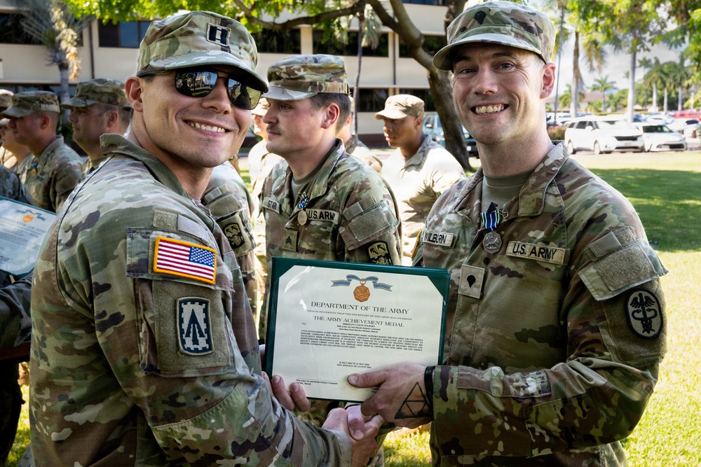 94th Army Air and Missile Defense Soldiers receive awards for the 2026 Best Squad Competition