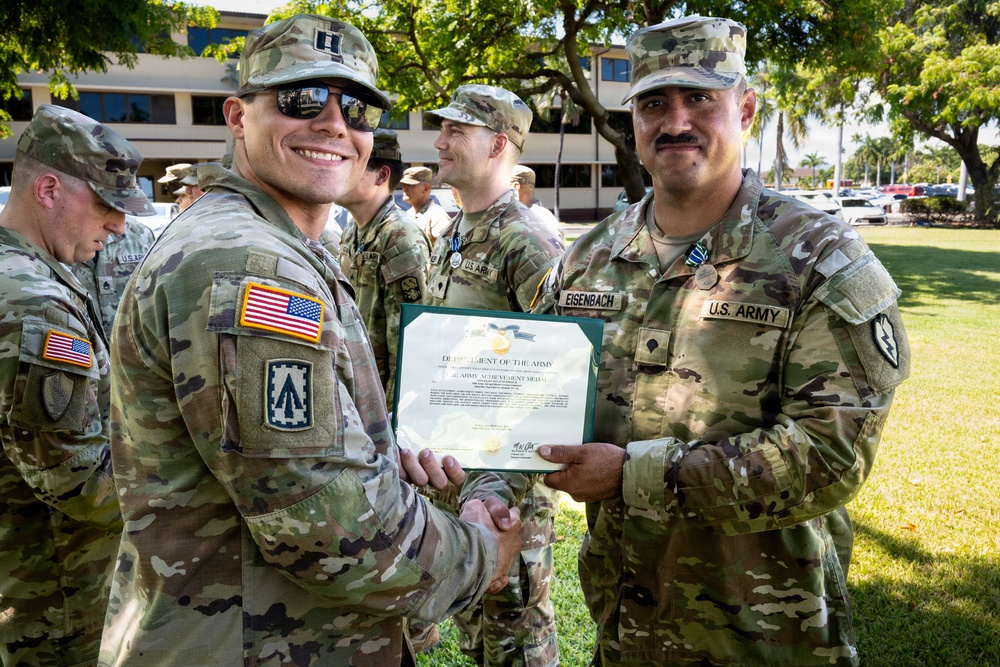 94th Army Air and Missile Defense Soldiers receive awards for the 2026 Best Squad Competition