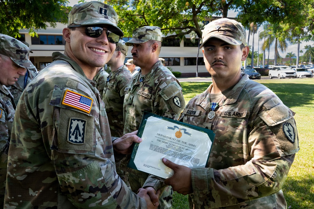 94th Army Air and Missile Defense Soldiers receive awards for the 2026 Best Squad Competition