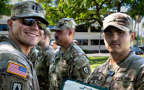 94th Army Air and Missile Defense Soldiers receive awards for the 2026 Best Squad Competition