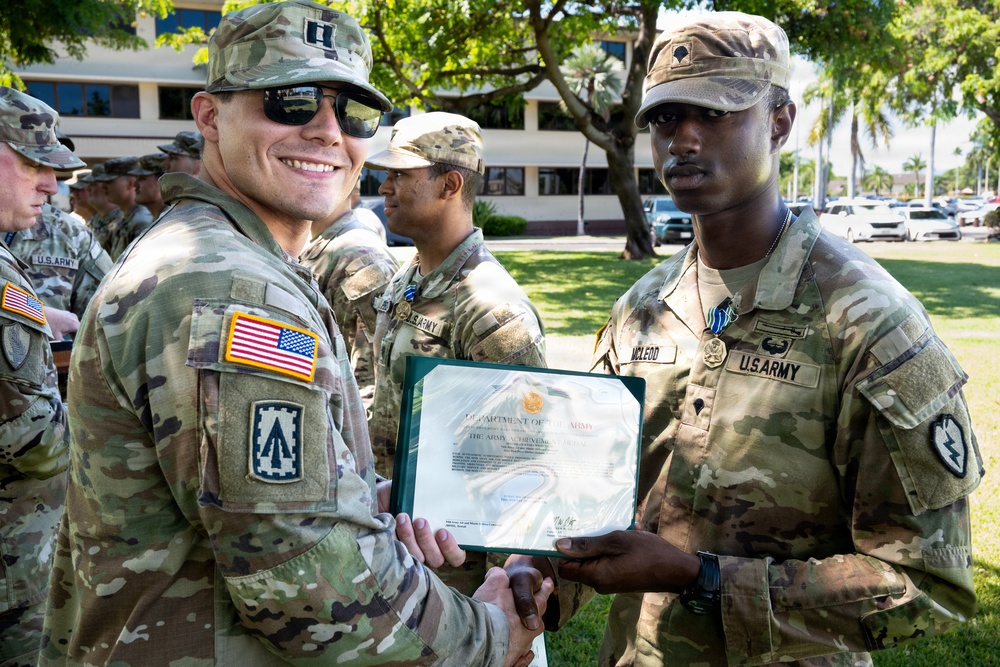 94th Army Air and Missile Defense Soldiers receive awards for the 2026 Best Squad Competition