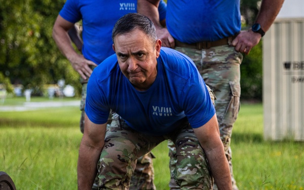 XVIII Airborne Corps' Birthday Team P.T. Competition