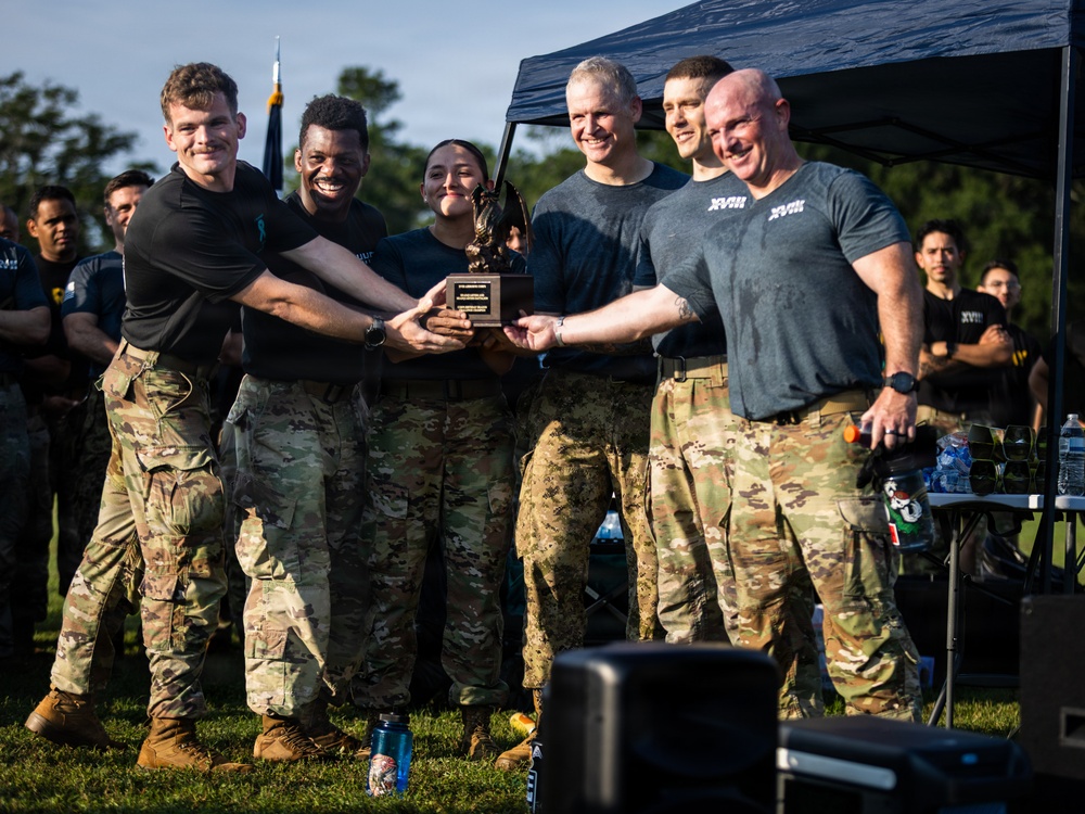 XVIII Airborne Corps' Birthday Team P.T. Competition
