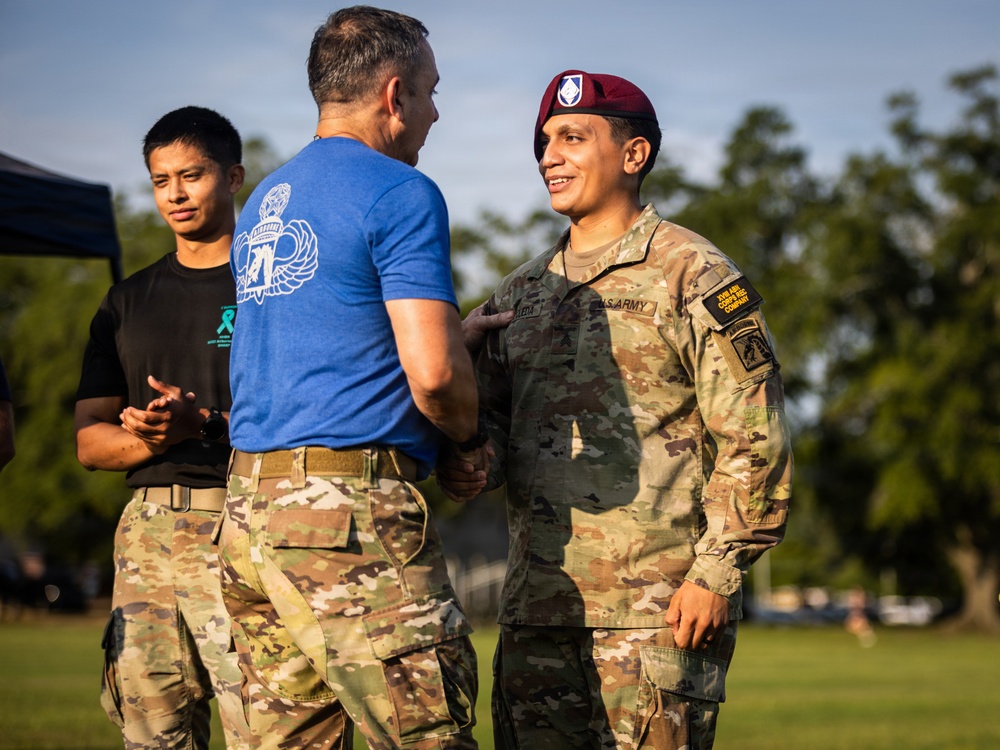 XVIII Airborne Corps' Birthday Team P.T. Competition