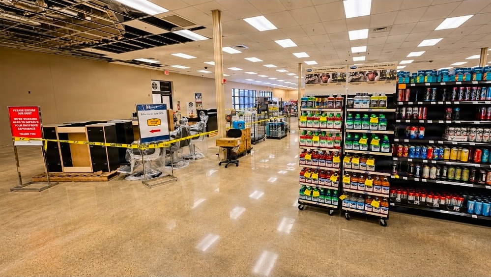 Fort McCoy Exchange renovation continues while store remains open for customers