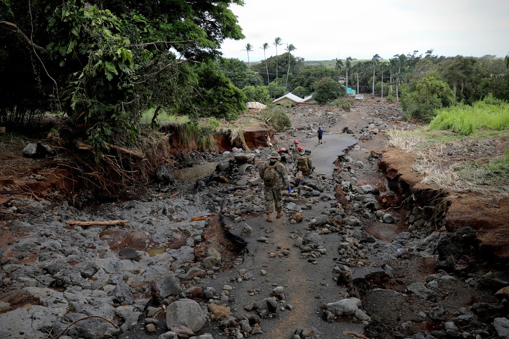Hawaii National Guard Assists with Hurricane Lala Storm Response