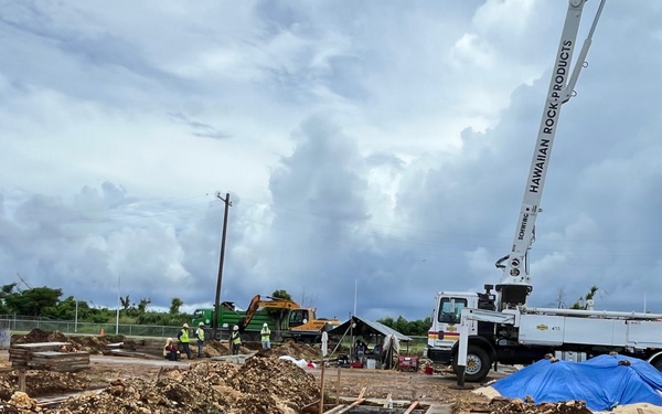Concrete Pours Mark Major Milestone in Koblerville Elementary School Rebuild