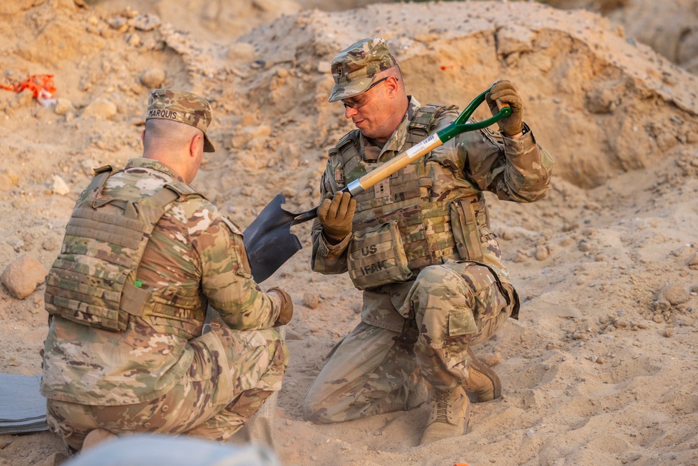 Soldiers reinforce bunkers to increase force protection