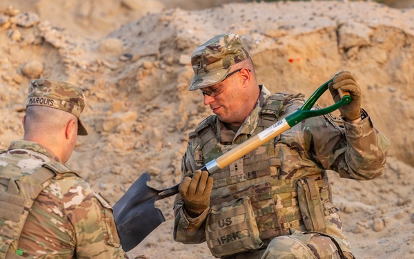 Soldiers reinforce bunkers to increase force protection