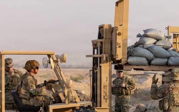 Soldiers reinforce bunkers to increase force protection