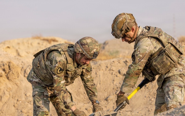 Soldiers reinforce bunkers to increase force protection