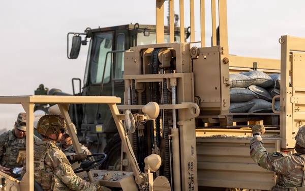 Soldiers reinforce bunkers to increase force protection