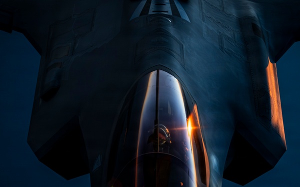 KC135 supports F35 patrol mission in CENTCOM