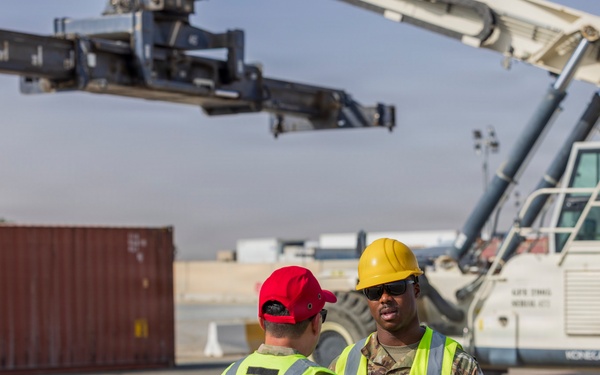 401AFSB Soldiers complete container handler certification
