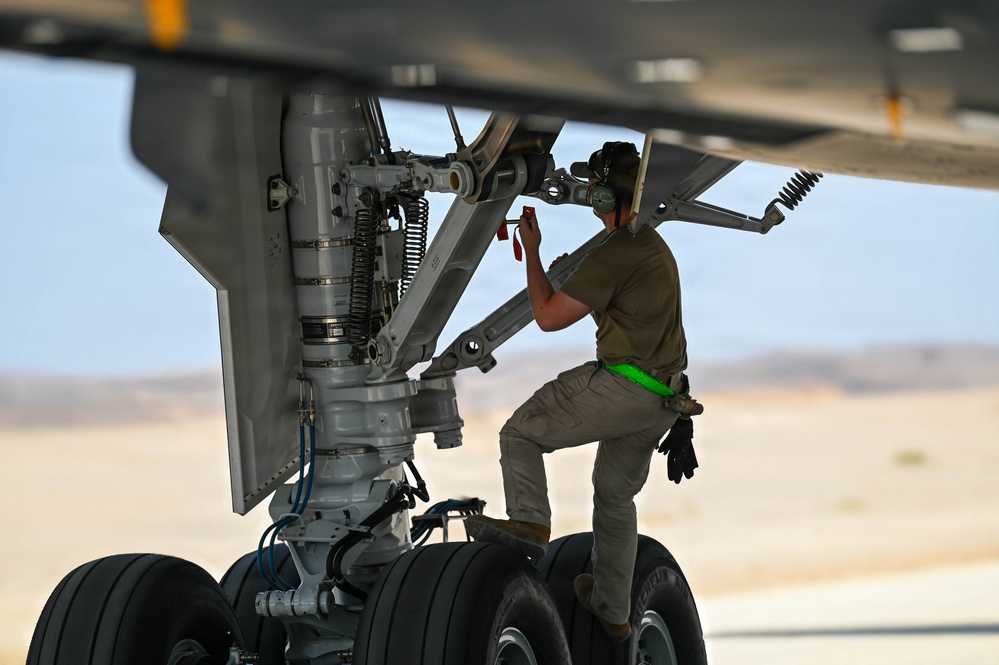 KC-46 Pegasus aircraft takes off in CENTCOM