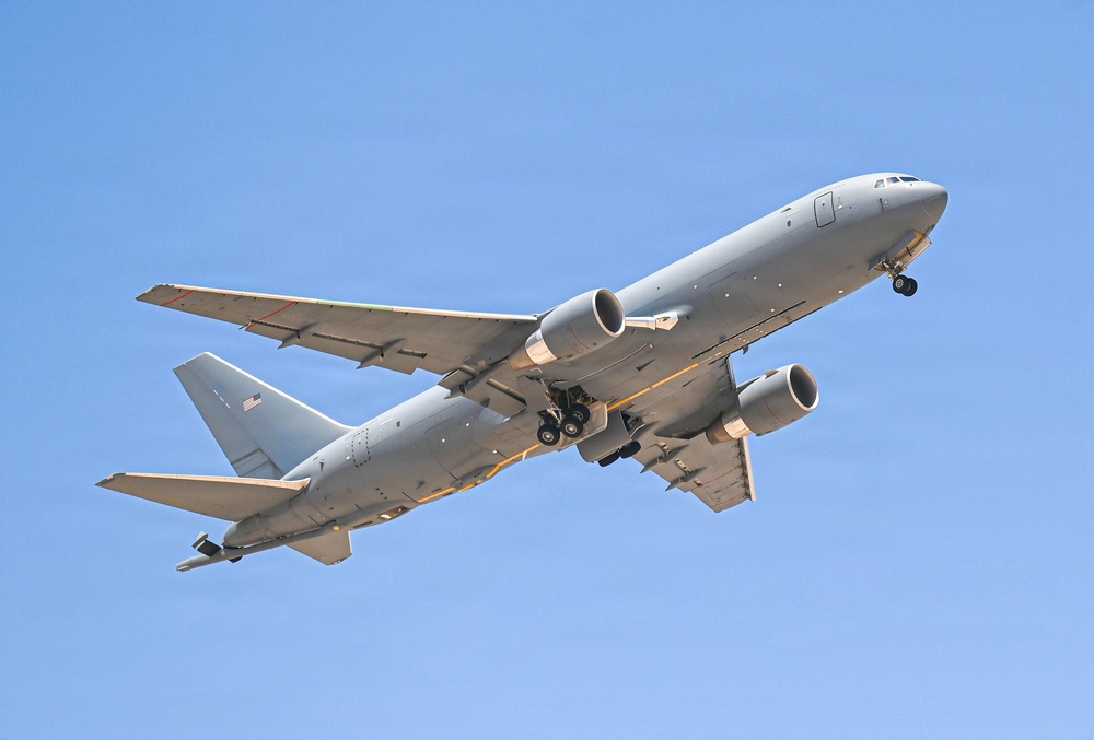 KC-46 Pegasus aircraft takes off in CENTCOM