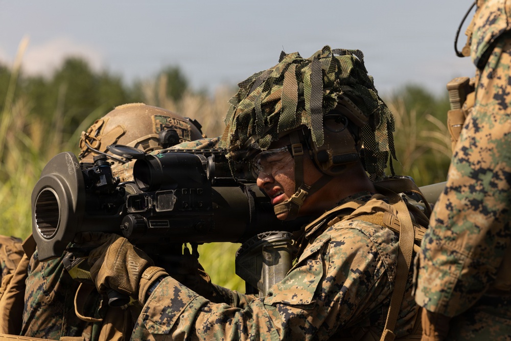 U.S. Marines with 12th LCT execute combined arms training at Camp Fuji