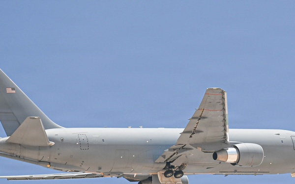KC-46 Pegasus aircraft takes off in CENTCOM