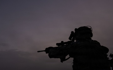 U.S. Marines with 12th LCT execute IMTP during the night at Camp Fuji