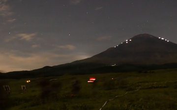 U.S. Marines with 12th LCT execute IMTP during the night at Camp Fuji