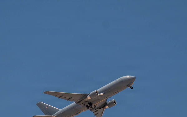 KC-46 Pegasus aircraft takes off in CENTCOM