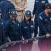 USS Oscar Austin Condutcs Berth Shift
