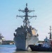 USS Oscar Austin Condutcs Berth Shift