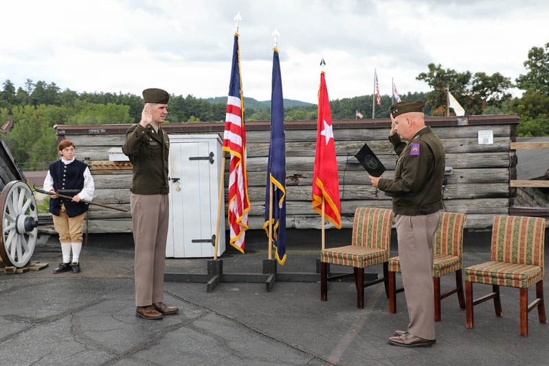 New York Army National Guard officer gets promoted at site of historic French and Indian War battlefield