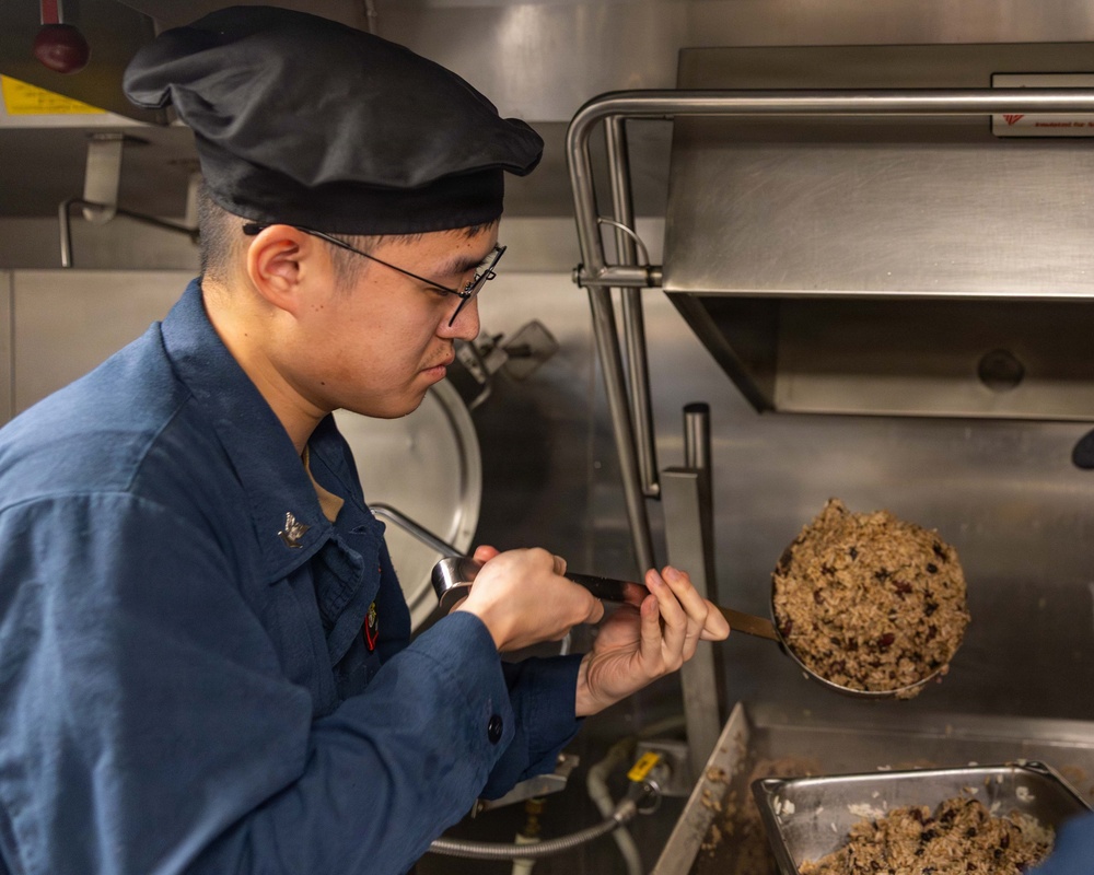 Rafael Peralta Prepares A Meal