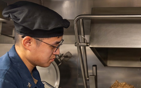 Rafael Peralta Prepares A Meal