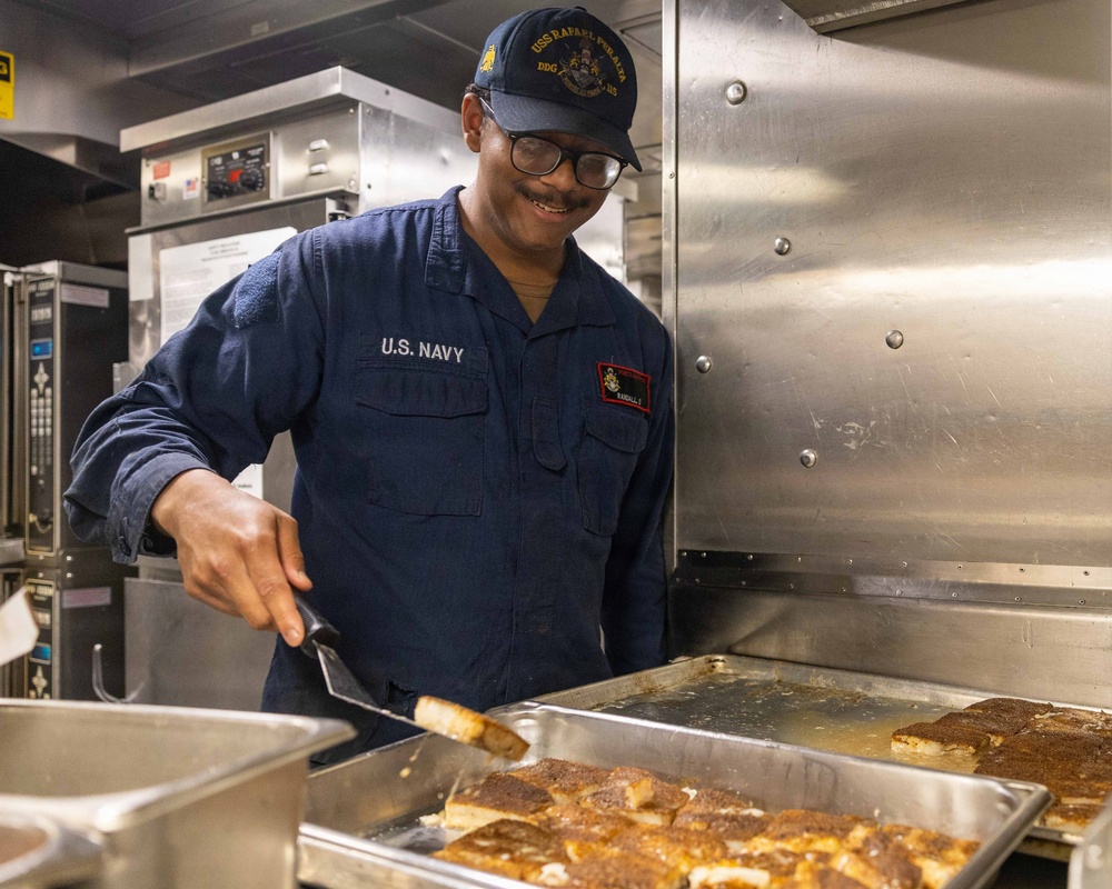 Rafael Peralta Prepares A Meal