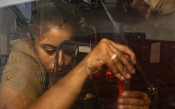 Rafael Peralta Sailor Conducts Maintenance