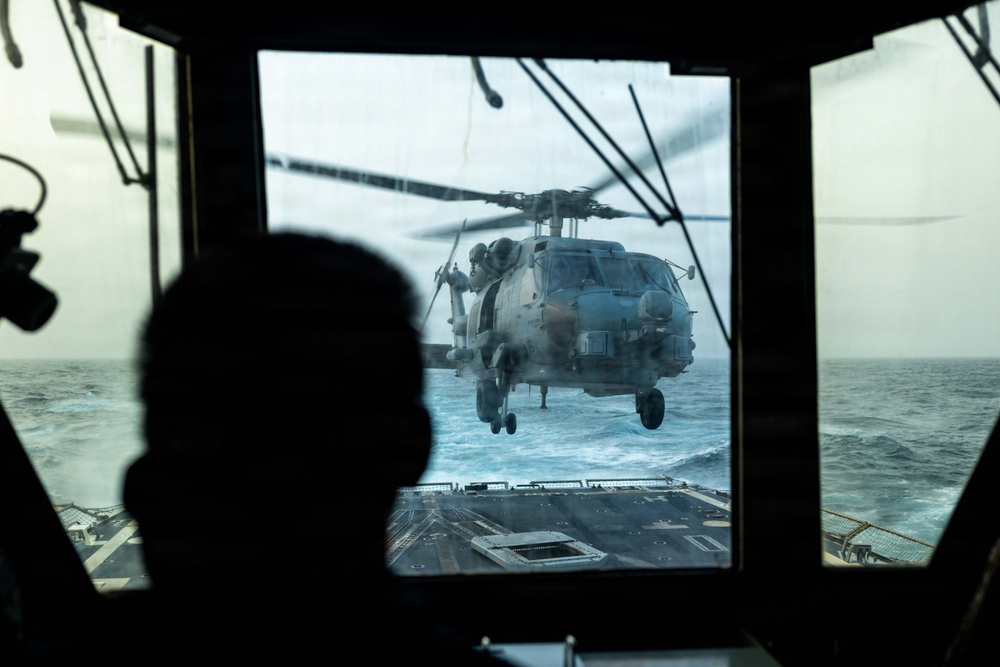 USS Rafael Peralta Flight Operations