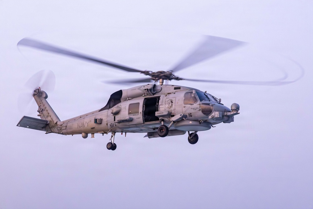 USS Rafael Peralta Flight Operations