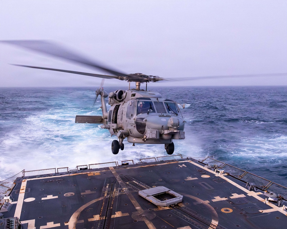 USS Rafael Peralta Flight Operations