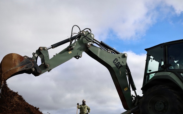 NCB 27 Seabees Prepare Airfield Damage Repair Site During NV26