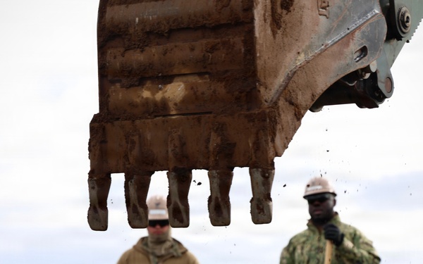 NCB 27 Seabees Prepare Airfield Damage Repair Site During NV26