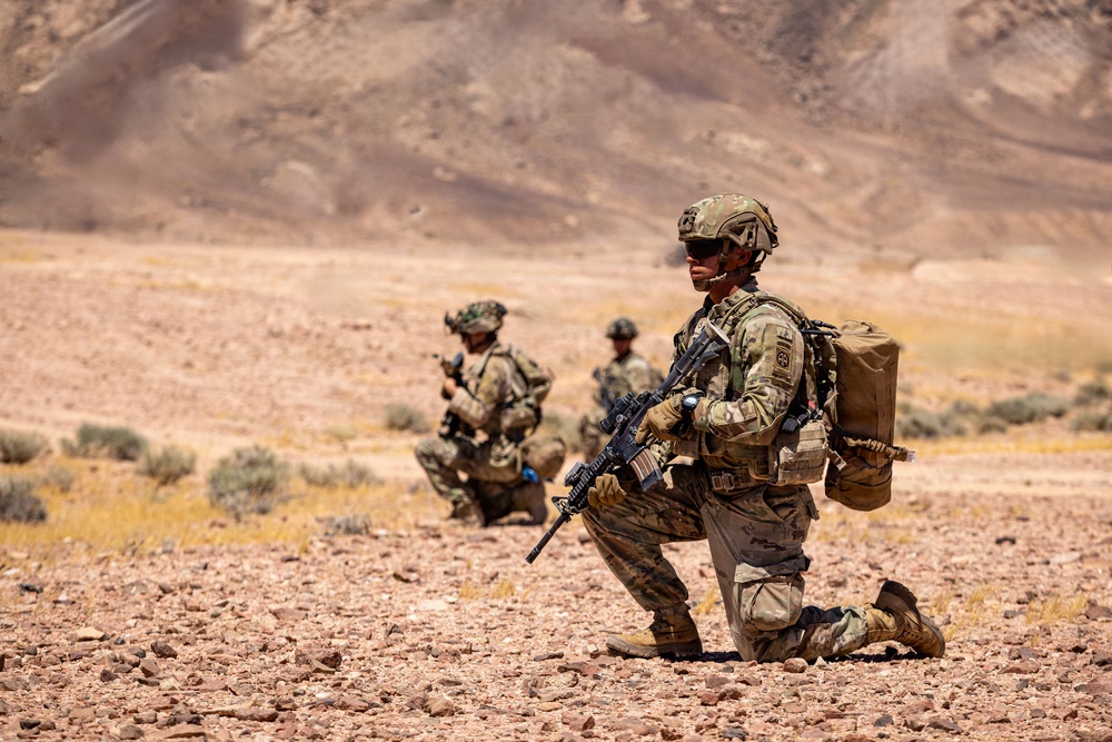 U.S. Army Soldiers Conduct Operations in the Middle East