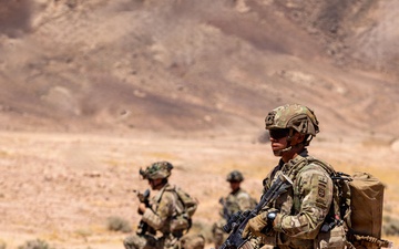U.S. Army Soldiers Conduct Operations in the Middle East