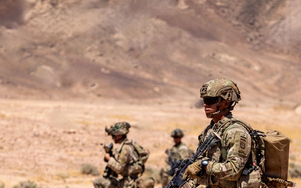 U.S. Army Soldiers Conduct Operations in the Middle East