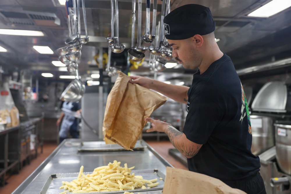 Lunch is Prepped on USS Bataan (LHD 5)