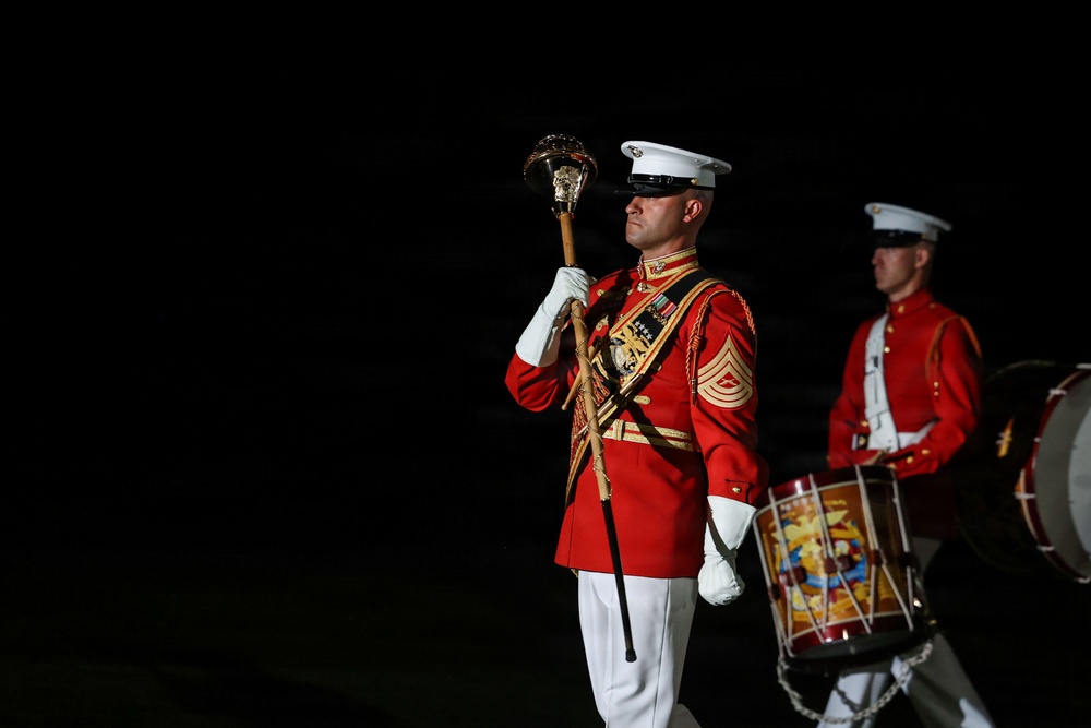 MBW Evening Parade honors Mr. Ricky Buria and the Honorable Dan Scavino