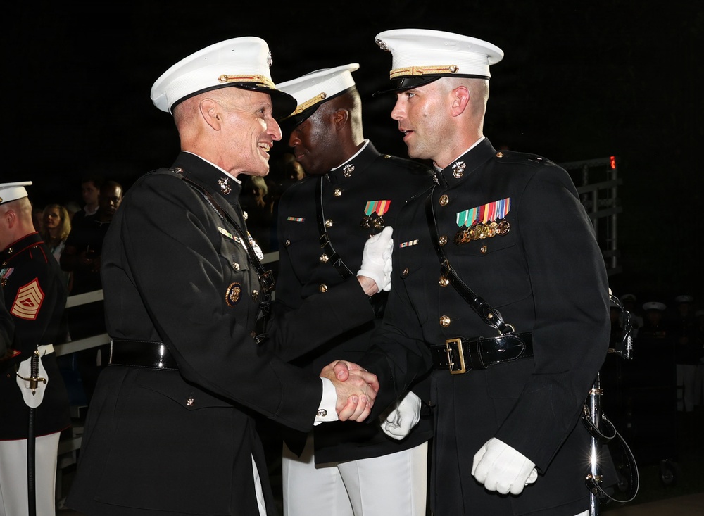 MBW Evening Parade honors Mr. Ricky Buria and the Honorable Dan Scavino